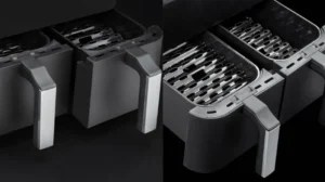 dual air fryer upper heating coils