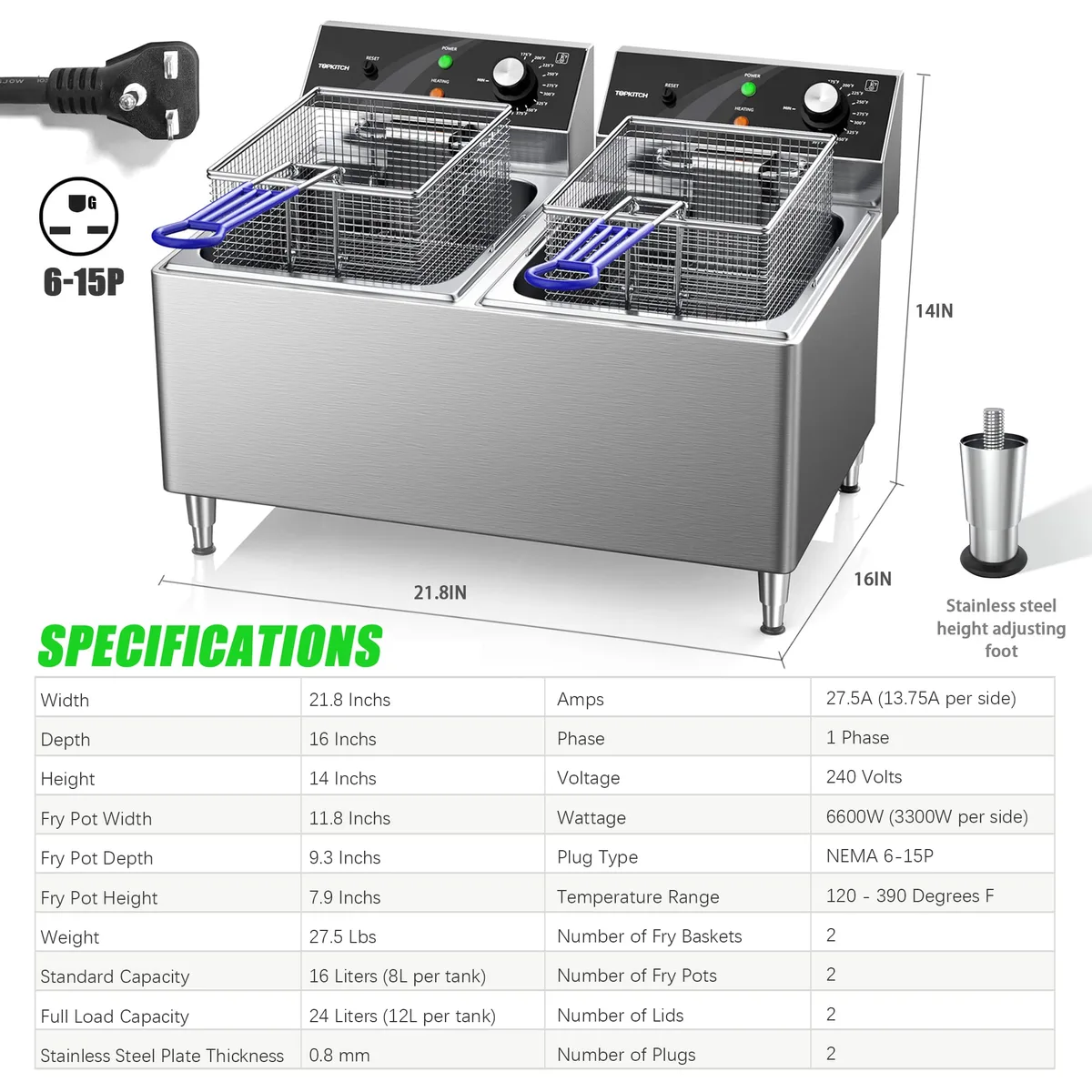 dual zone air fryer dimensions