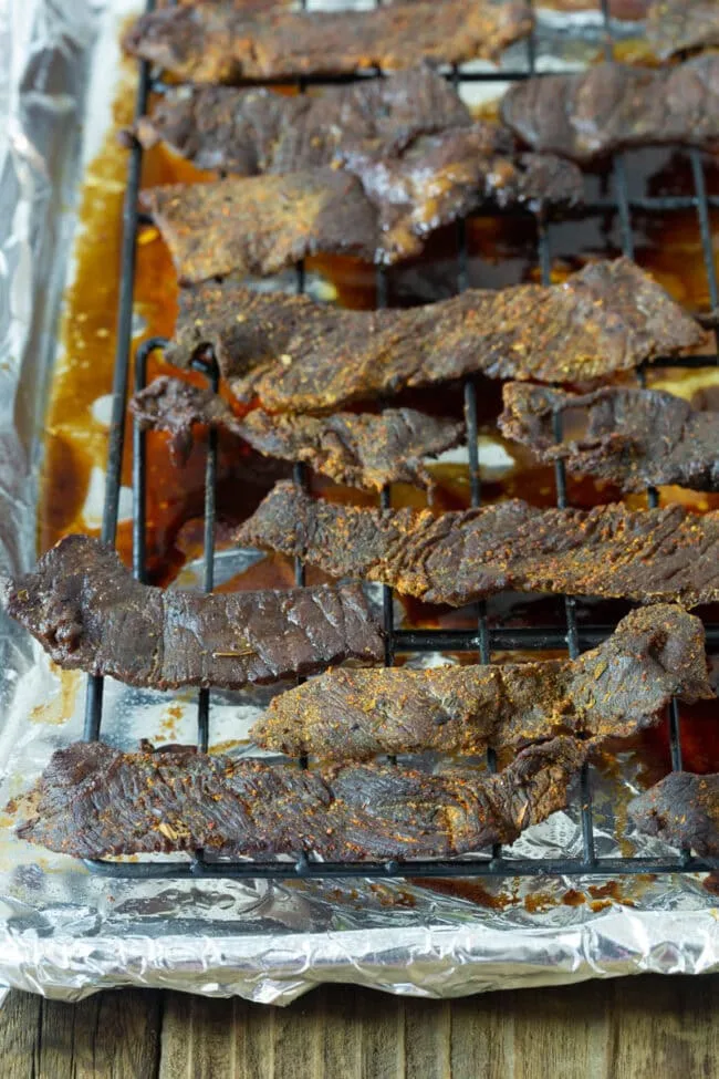 how to make beef jerky using dehydrate mode in toaster oven