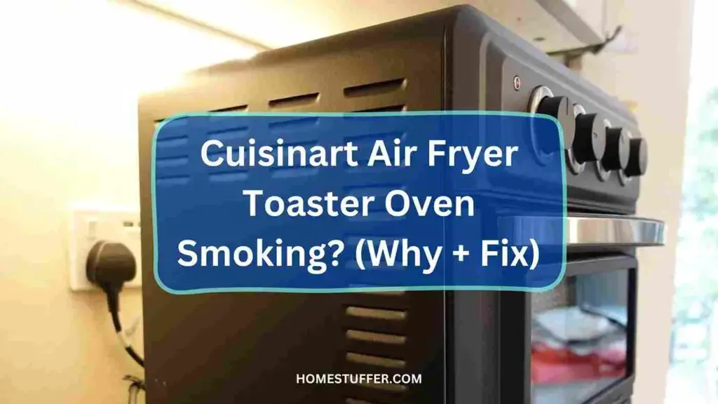 how to stop air fryer toaster oven from smoking at high heat