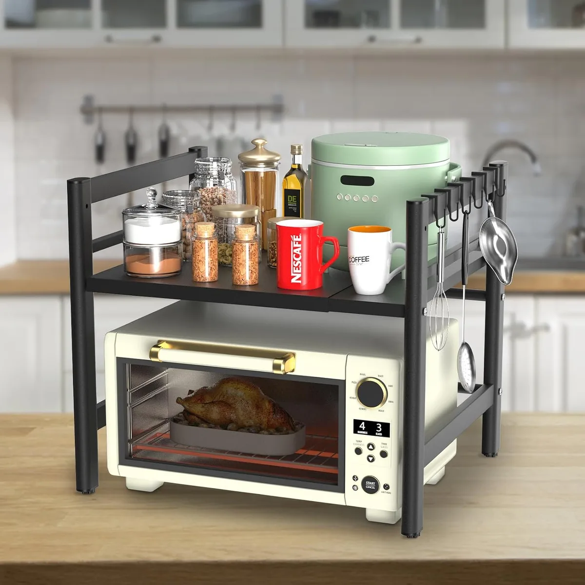 toaster oven rack position