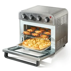 why does my air fryer toaster oven smell like burning plastic