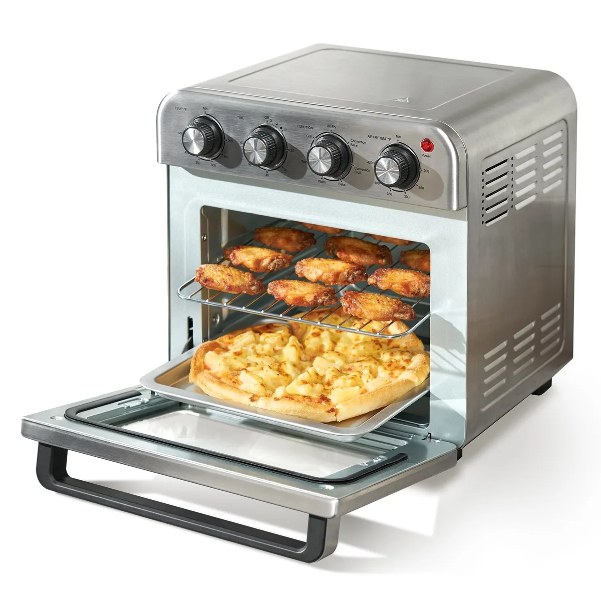 why does my air fryer toaster oven smell like burning plastic